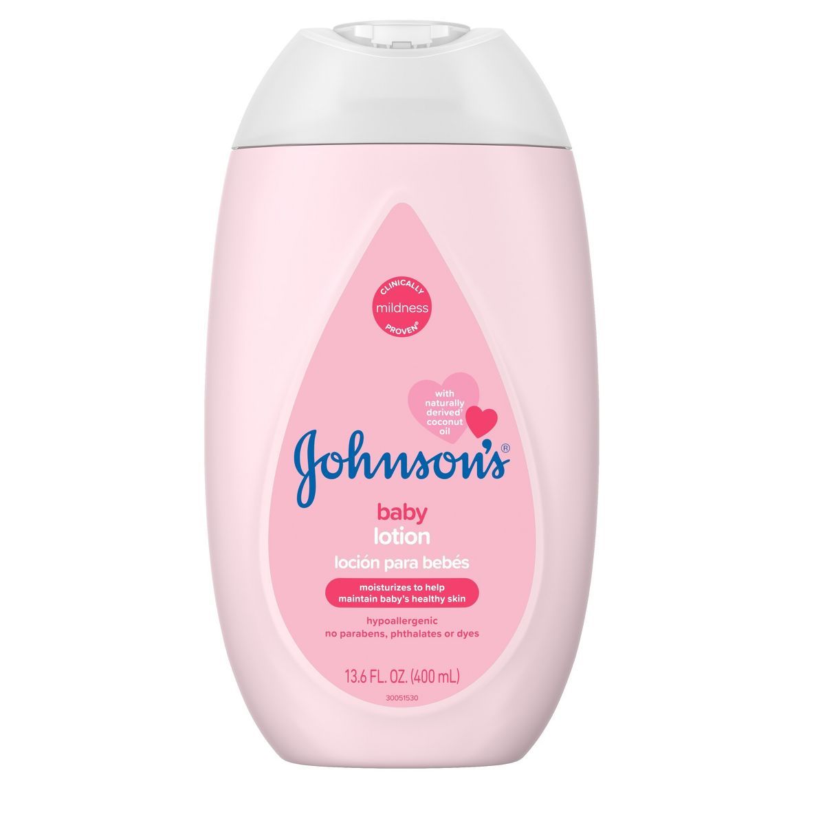 Johnson's Moisturizing Mild Pink Baby Body Lotion, Coconut Oil for Delicate Skin, Hypoallergenic ... | Target