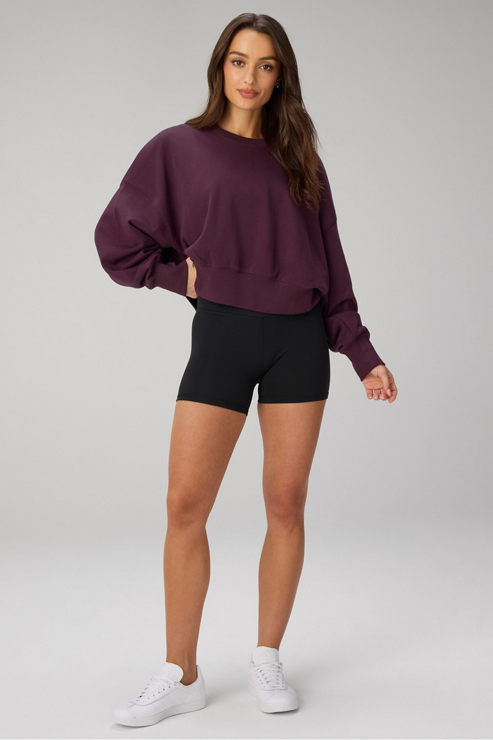 Year Round Terry Crew Neck Sweatshirt | Fabletics
