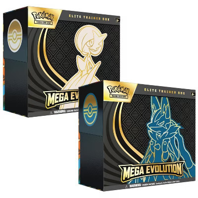Pokemon ME1 Mega Evolution Elite Trainer Box | Mega Gardevior & Mega Lucario (Set of Two, One of Each ETB) | Target