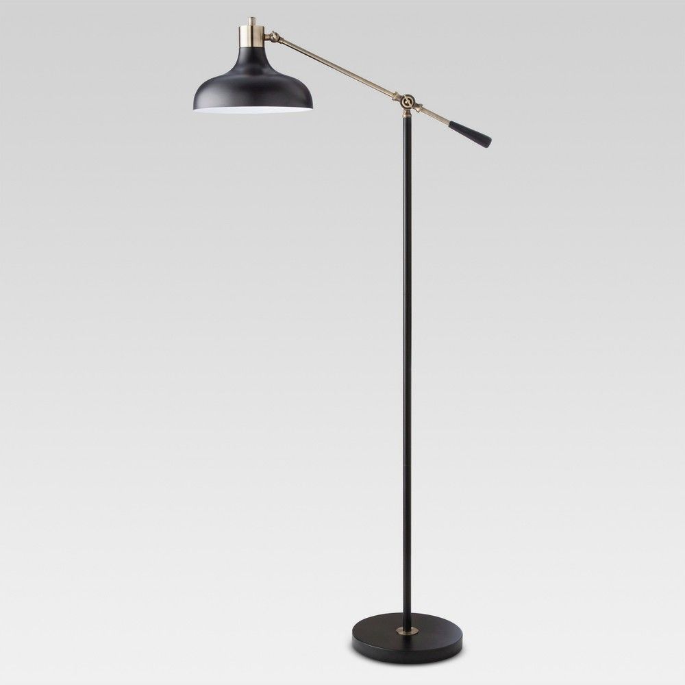 Crosby Schoolhouse Floor Lamp Black (Includes LED Light Bulb) - Threshold | Target