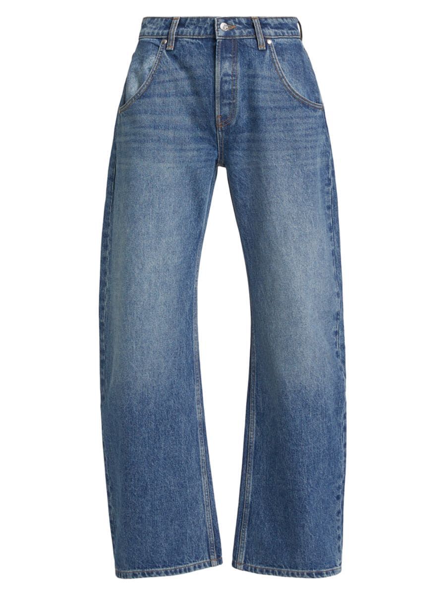 Enzo Mid-Rise Barrel Jeans | Saks Fifth Avenue