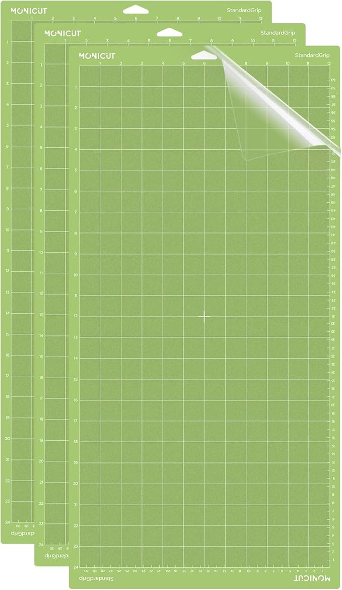 12x24 Standardgrip Cutting Mat for Cricut Maker 3/Maker/Explore 3/Air 2/Air/One, 3 Pcs Non-Slip F... | Amazon (US)