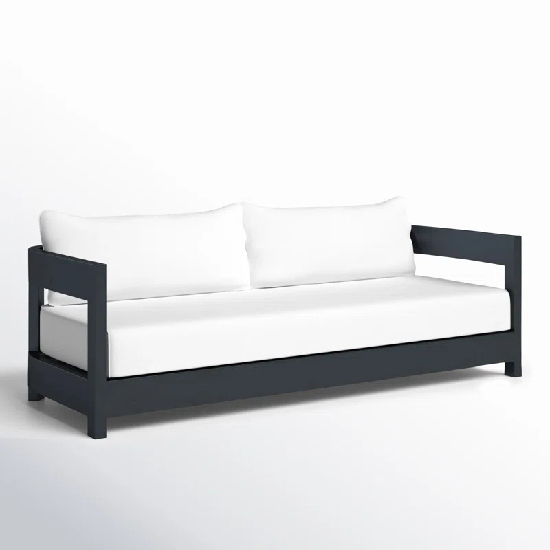 Everlee 80'' Powder Coated Aluminum Outdoor Patio Sofa with Sunbrella® Cushions | Wayfair North America
