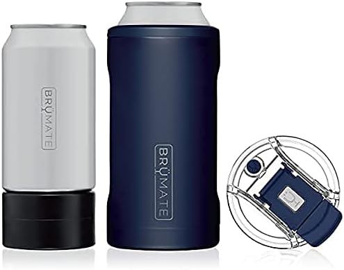 BrüMate HOPSULATOR TRíO 3-in-1 Stainless Steel Insulated Can Cooler, Works With 12 Oz, 16 Oz Ca... | Amazon (US)