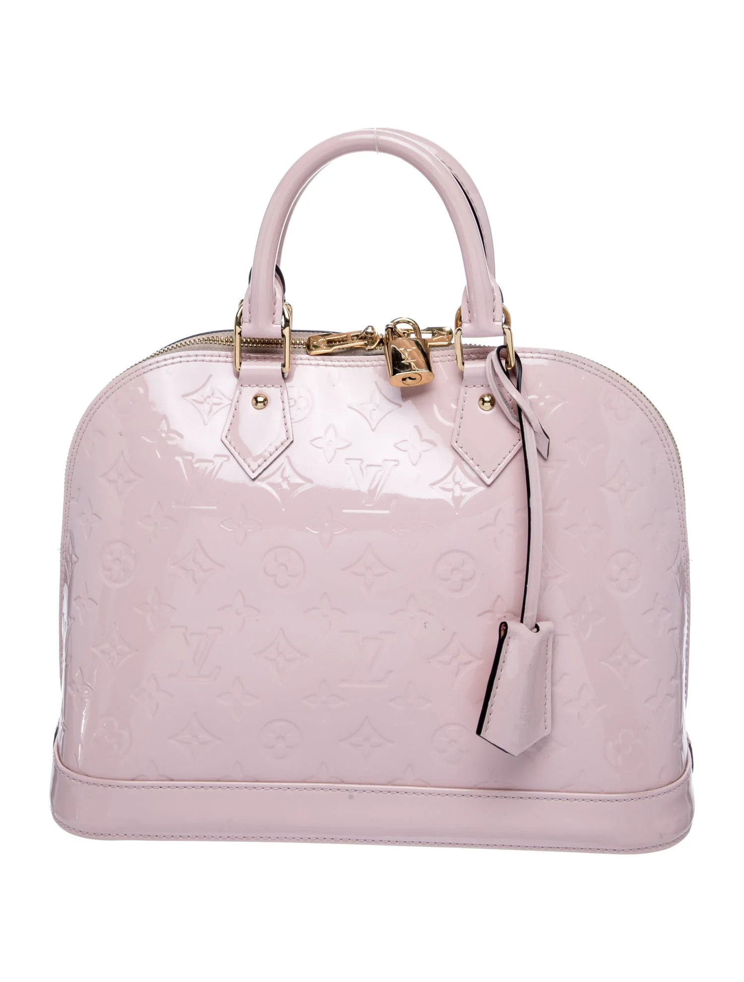 Louis Vuitton Monogram Vernis Alma MM - Pink Handle Bags, Handbags - LOU1221689 | The RealReal | The RealReal