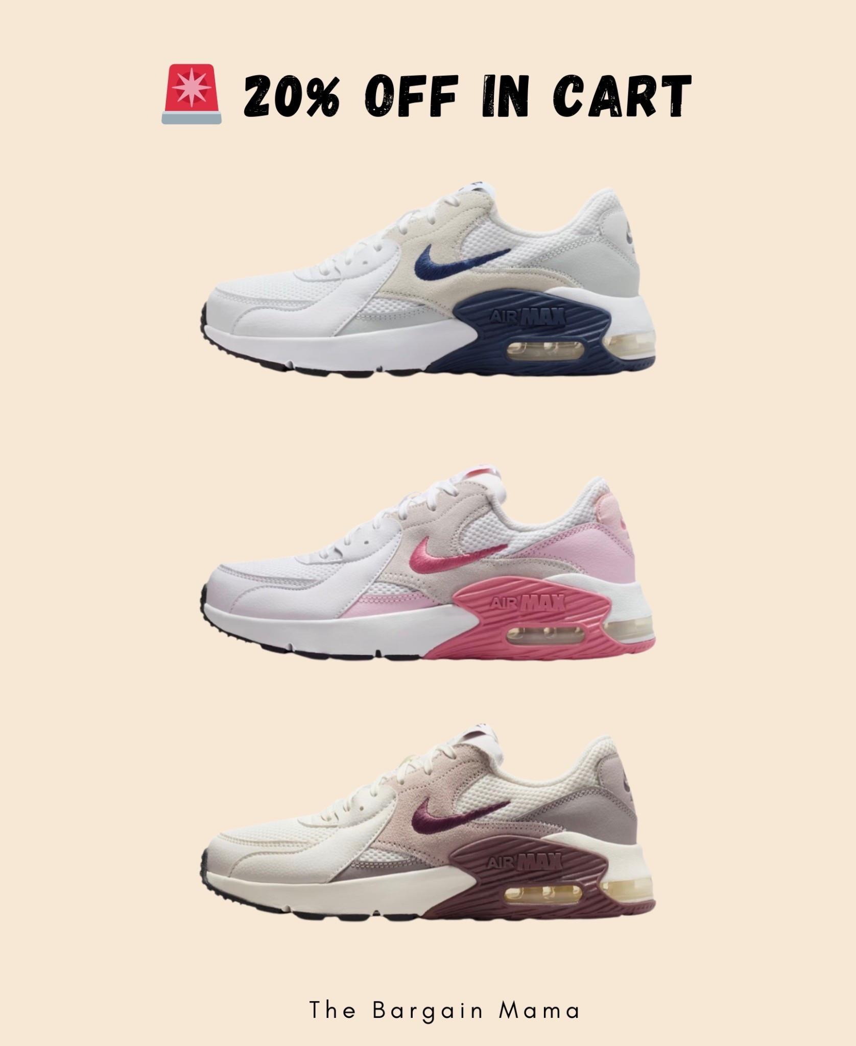 Add to cart for 20% off! ☀️

Nike Air Max
Women
Running
Sneaker crush
SAHM
SALE

#LTKmomlife #LTKSaleAlert #LTKfitnessgoals