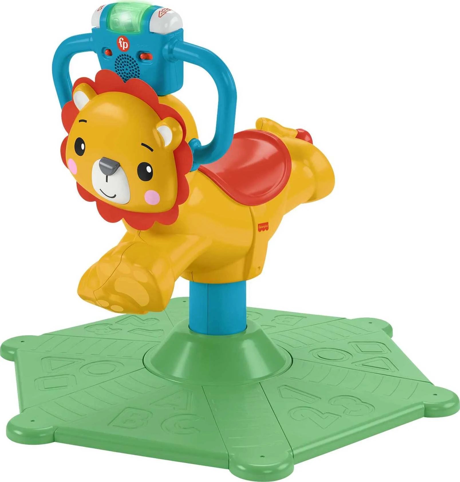 Fisher-Price Bounce & Spin Lion Stationary Ride-On Learning Toy - Walmart.com | Walmart (US)