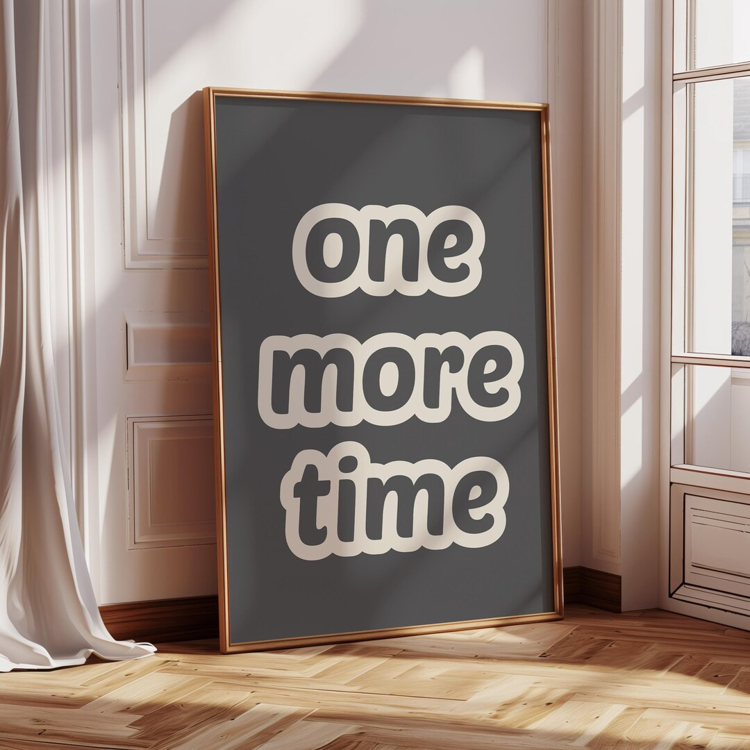 Cheeky Dance Art for Your Studio, One More Time Funny Dance Art for Studios, Motivating Wall Prin... | Etsy (US)