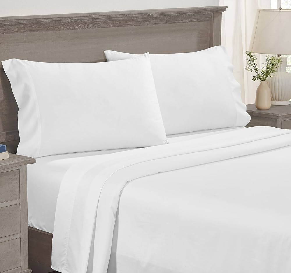California Design Den Luxury 4 Piece Queen Size Sheet Set - 100% Cotton, 600 Thread Count Deep Po... | Amazon (US)