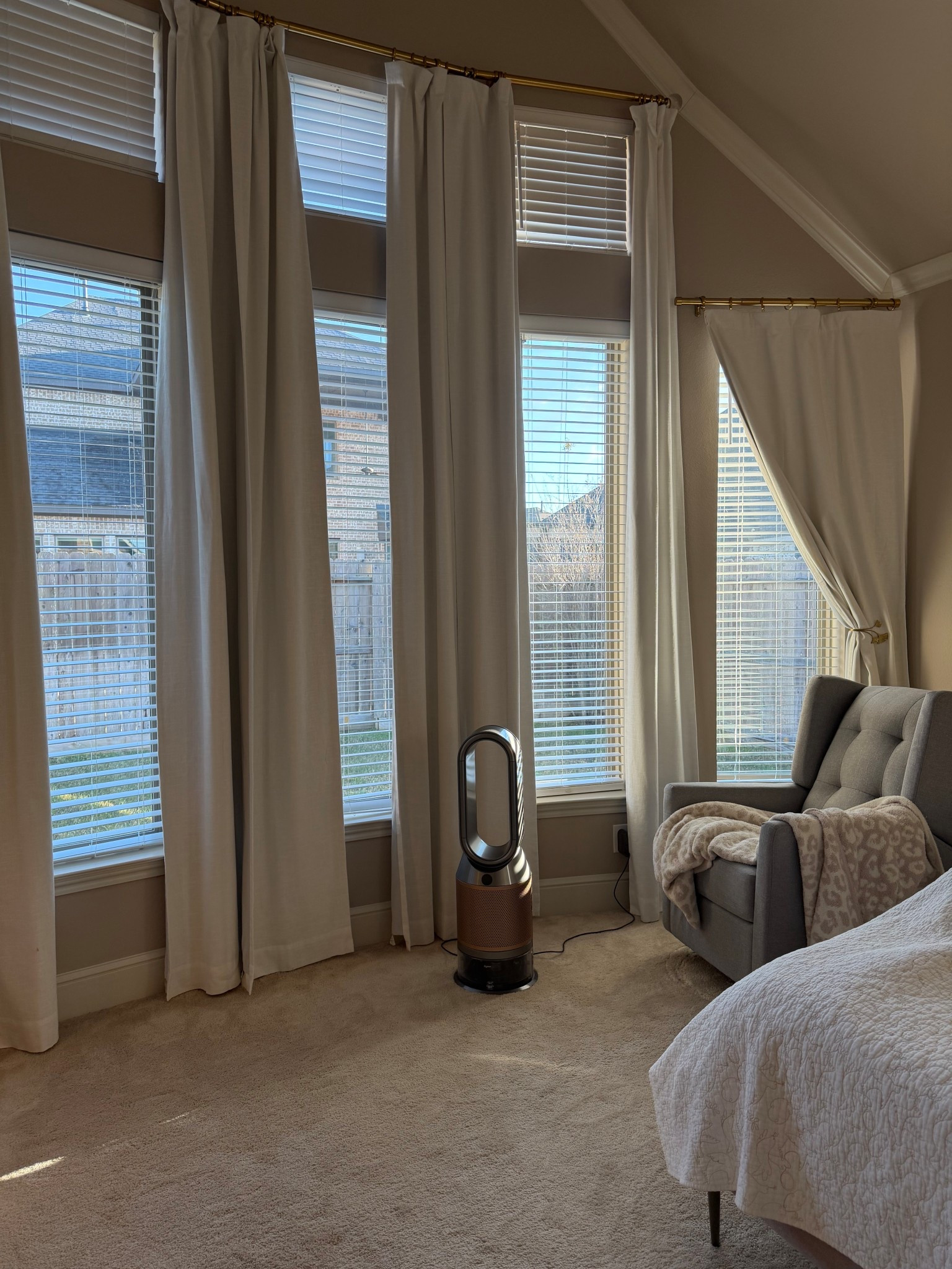 Finally hang my white linen blackout curtains back after dry-cleaning them 🙈
They are my bedroom essentials along with Dyson Humidifier and barefoot dreams blanket 🥰 what are your bedroom essentials? ✨

#LTKHome #LTKSaleAlert #LTKdayinmylife