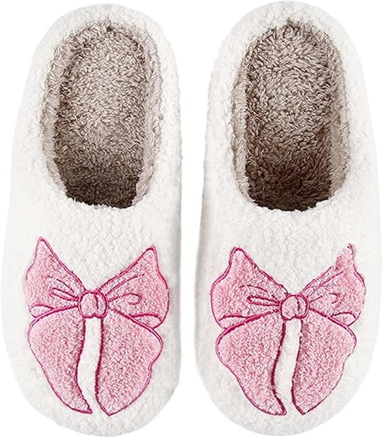 Womens Mens Slippers Retro Memory Foam Cute Cartoon Plush Fluffy Warm Fur Lined slippers Indoor H... | Amazon (US)