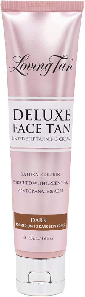 Loving Tan Deluxe Face Tan, Dark - Streak Free, Natural Looking, Professional Strength Sunless Ta... | Amazon (US)