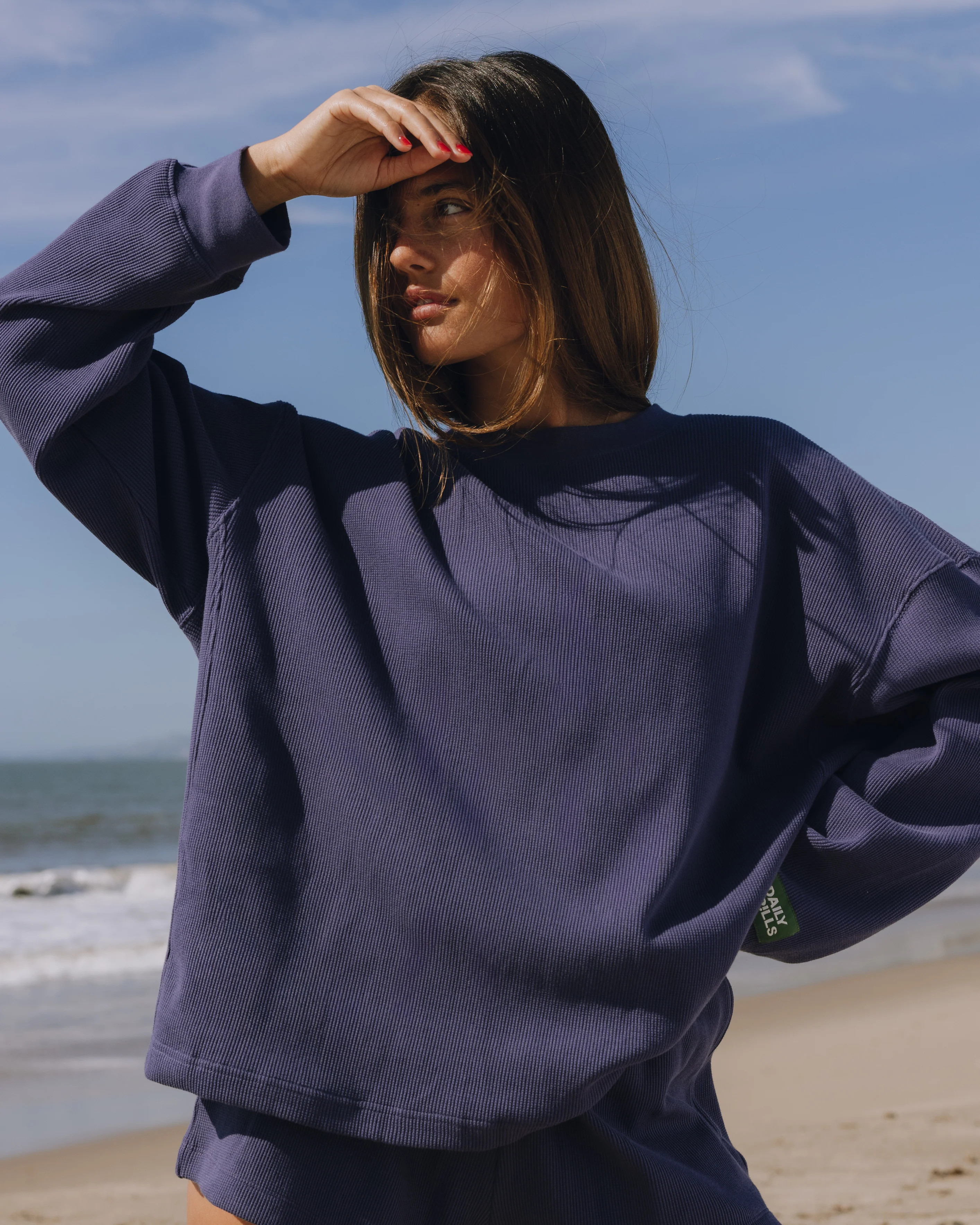 Oversized Thermal - Navy | Daily Drills LLC