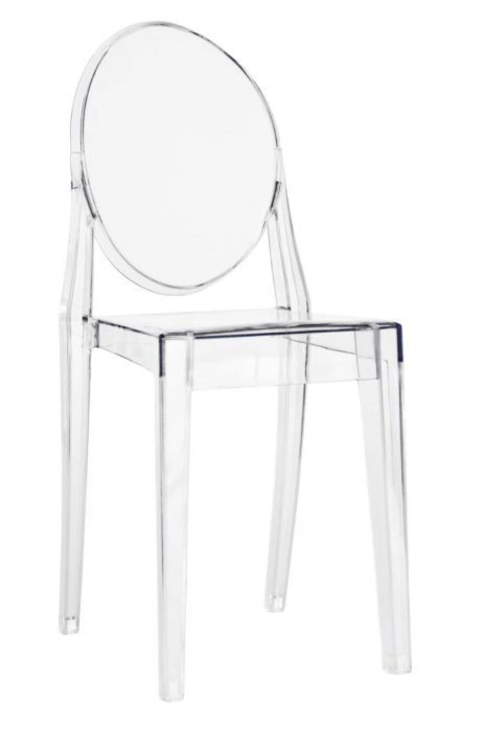 Clear Resin Oval Back Victoria Dining Chair by Chivari (Set of 2) | Wayfair North America