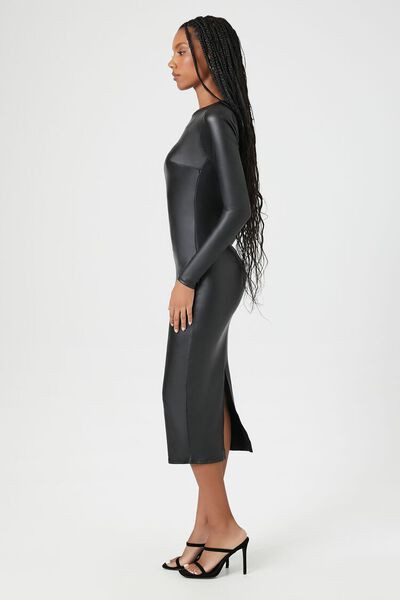 Faux Leather Bodycon Midi Dress | Forever 21