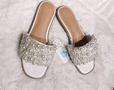 Oh my goodness, how pretty are these sandals?! These pearls are beautiful! These are very comfortable and run true to size. $30
Sandals, pearls, slides, slip ons, vacation, resort wearr

#LTKfindsunder50 #LTKshoecrush #LTKSpringSale