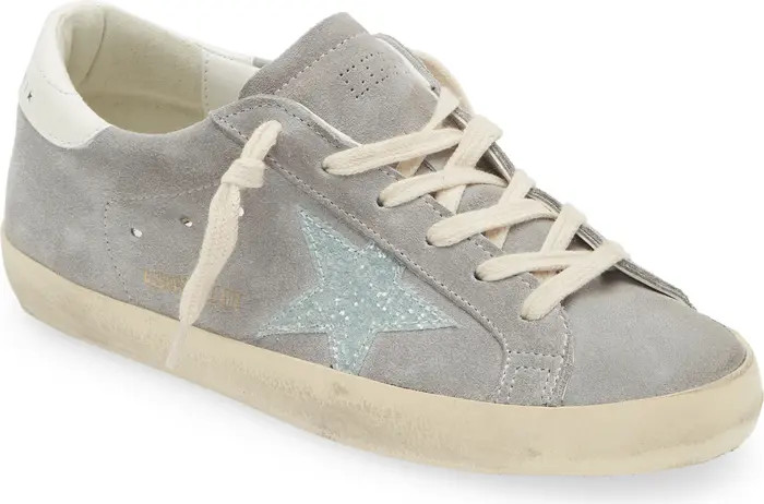 Golden Goose Super-Star Glitter Detail Low Top Sneaker (Women) | Nordstrom | Nordstrom