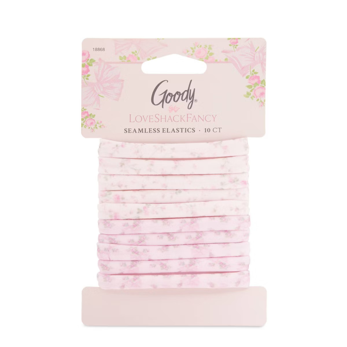 Goody x LoveShackFancy Seamless Elastics - Rosa Beaux and English Ivy - 10ct - Pink | Target