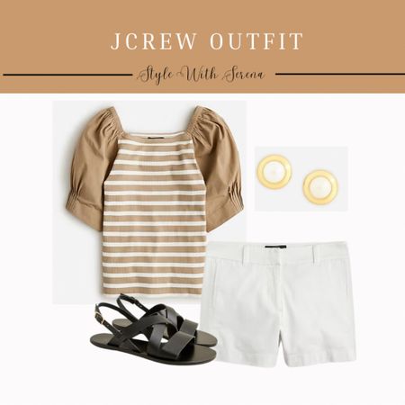 Jcrew outfit, white shorts, summer outfit, beach outfit, sandals, preppy style 

#LTKWorkwear #LTKSeasonal #LTKStyleTip