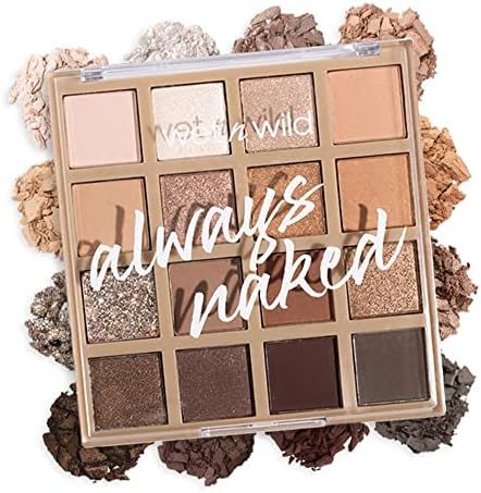 wet n wild Always Naked Eyeshadow Palette, Nude Neutral Eye Makeup, Blendable, Warm And Cool Nude... | Amazon (US)