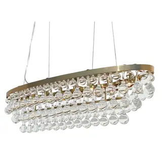 Celeste Oval Glass Drop Crystal Chandelier - Oil Rubbed Bronze | Bed Bath & Beyond