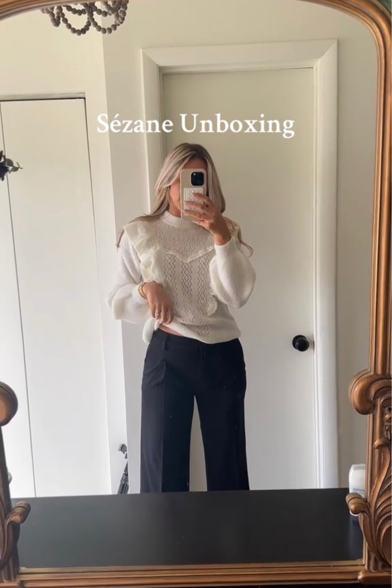 Sézane cream sweater and black trousers 🤍

#LTKworkwear #LTKSeasonal #LTKstyletip