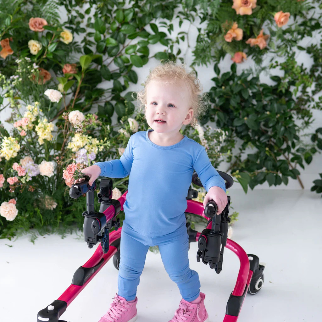 Long Sleeve Pajamas in Periwinkle | Kyte Baby