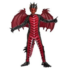 Spooktacular Creations Child Black And Dragon Costume Boys Dragon Wings Tail And Mask Set For Halloween Dress Up | SHEIN