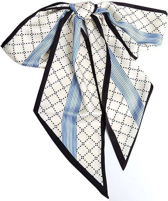 Clysoru Silk Head Scarf for Women Square Satin Double Sided Rectangle Tie Head Neck Waist Strip S... | Amazon (US)