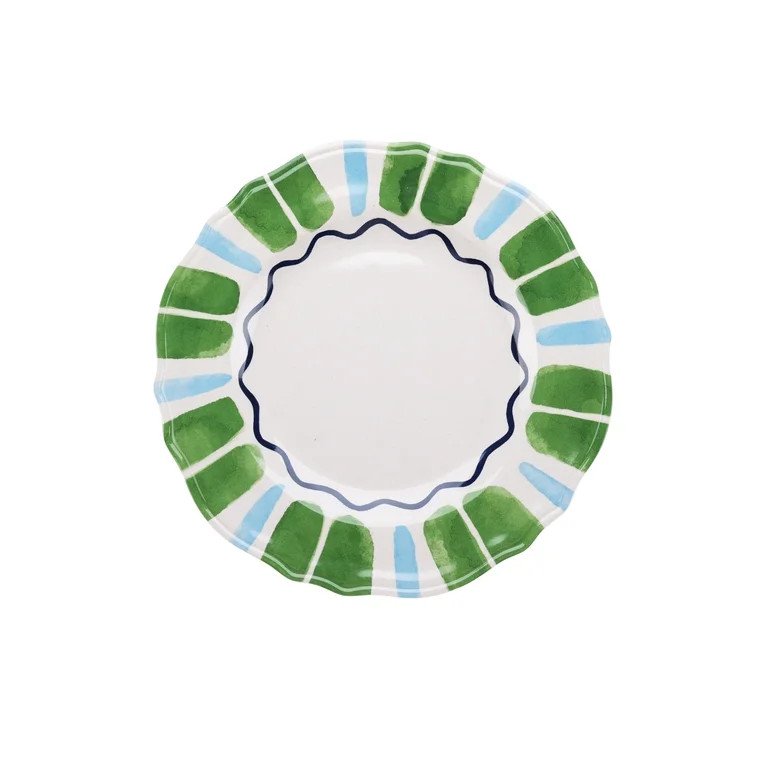 Beautiful 4-Piece 11-Inch Bamboo Melamine Dinner Plate Set, Multi-Color by Drew Barrymore | Walmart (US)