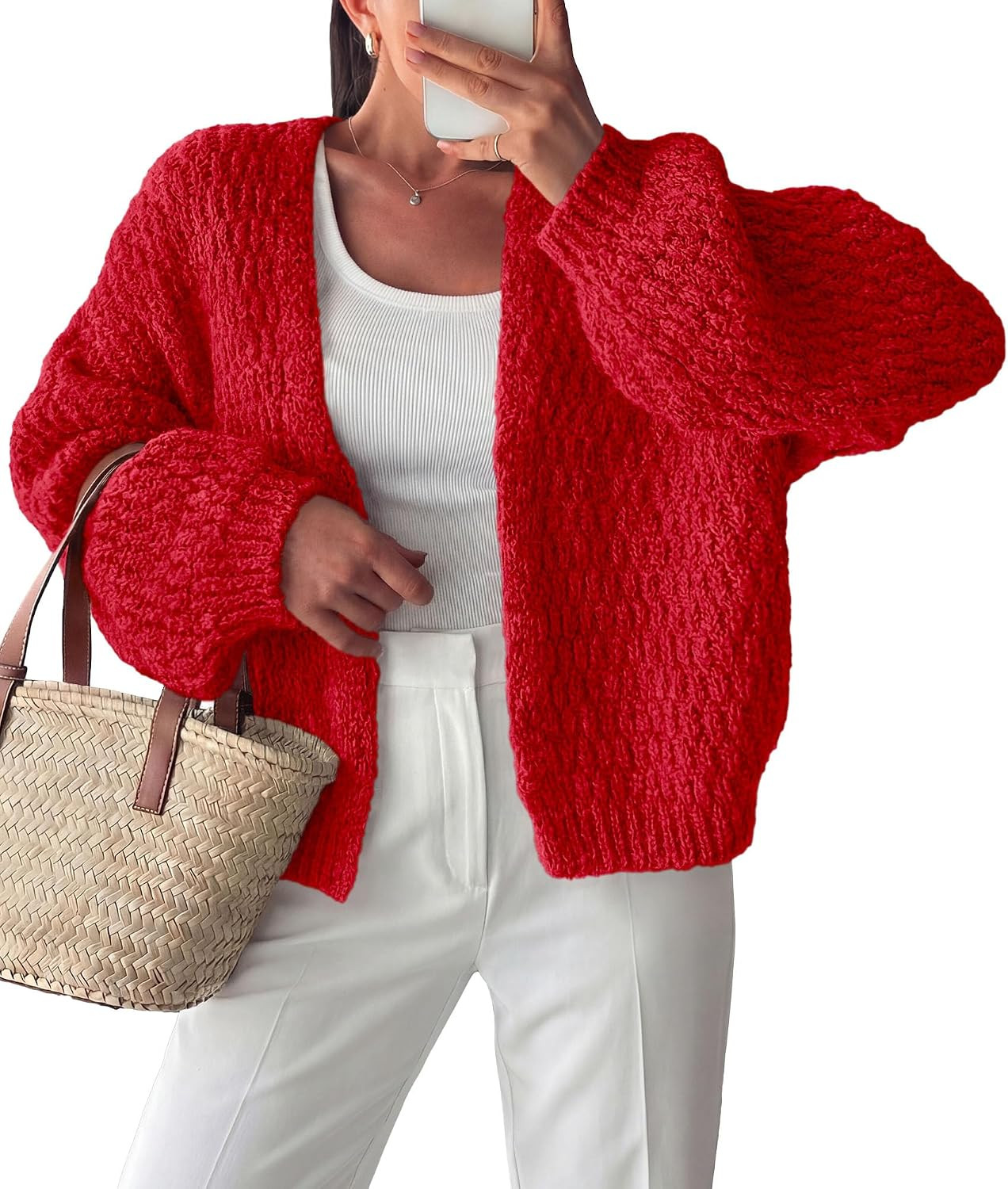 PRETTYGARDEN Women's Fall Cardigan Open Front Chunky Sweaters | Amazon (US)