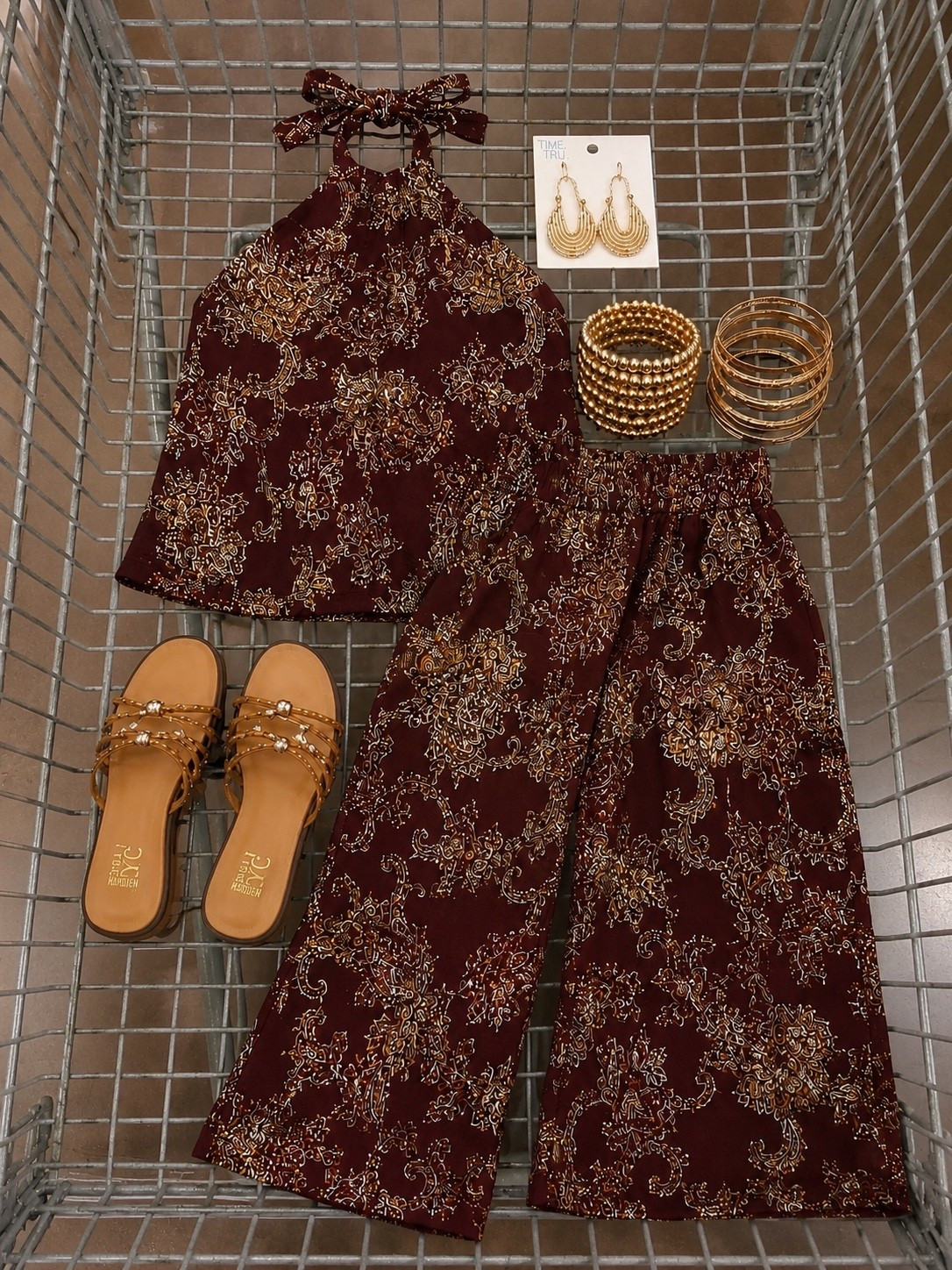 Found the outfit that looks way more expensive than it is. ✨
This printed halter top and wide-leg pant set is the perfect mix of comfortable, flattering, and ready for dinner, vacation, or date night.

#LTKgrwm #LTKootd #LTKSeasonal