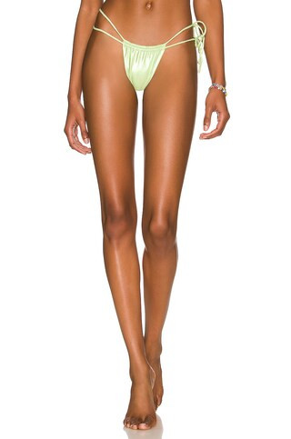 VDM Panama Bikini Bottom in Shimmer Lime from Revolve.com | Revolve Clothing (Global)