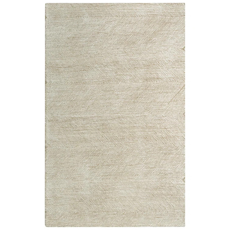 MoretinMarsh Chevron Handmade Tufted Wool Natural/Tan Area Rug | Wayfair Professional