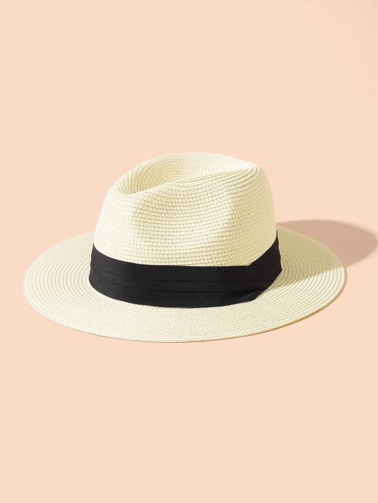 1pc Minimalist Straw Hat | SHEIN