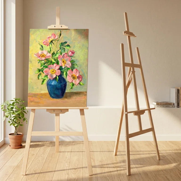 LAVFOX Easel Stand for Painting, Adjustable Wooden Folding Art Easel for Canvas Up to 42 Inch | Walmart (US)