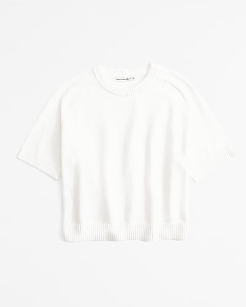 Women's The A&F Madeline Crew Sweater Tee | Women's New Arrivals | Abercrombie.com | Abercrombie & Fitch (US)