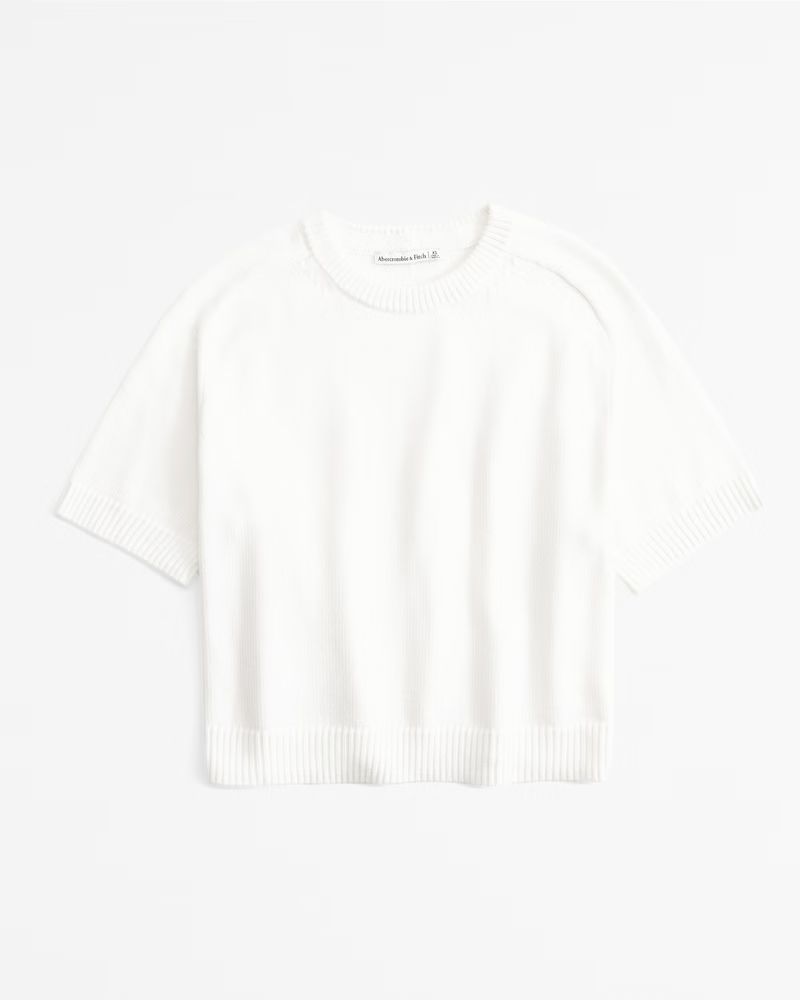 The A&F Madeline Crew Sweater Tee | Abercrombie & Fitch (UK)