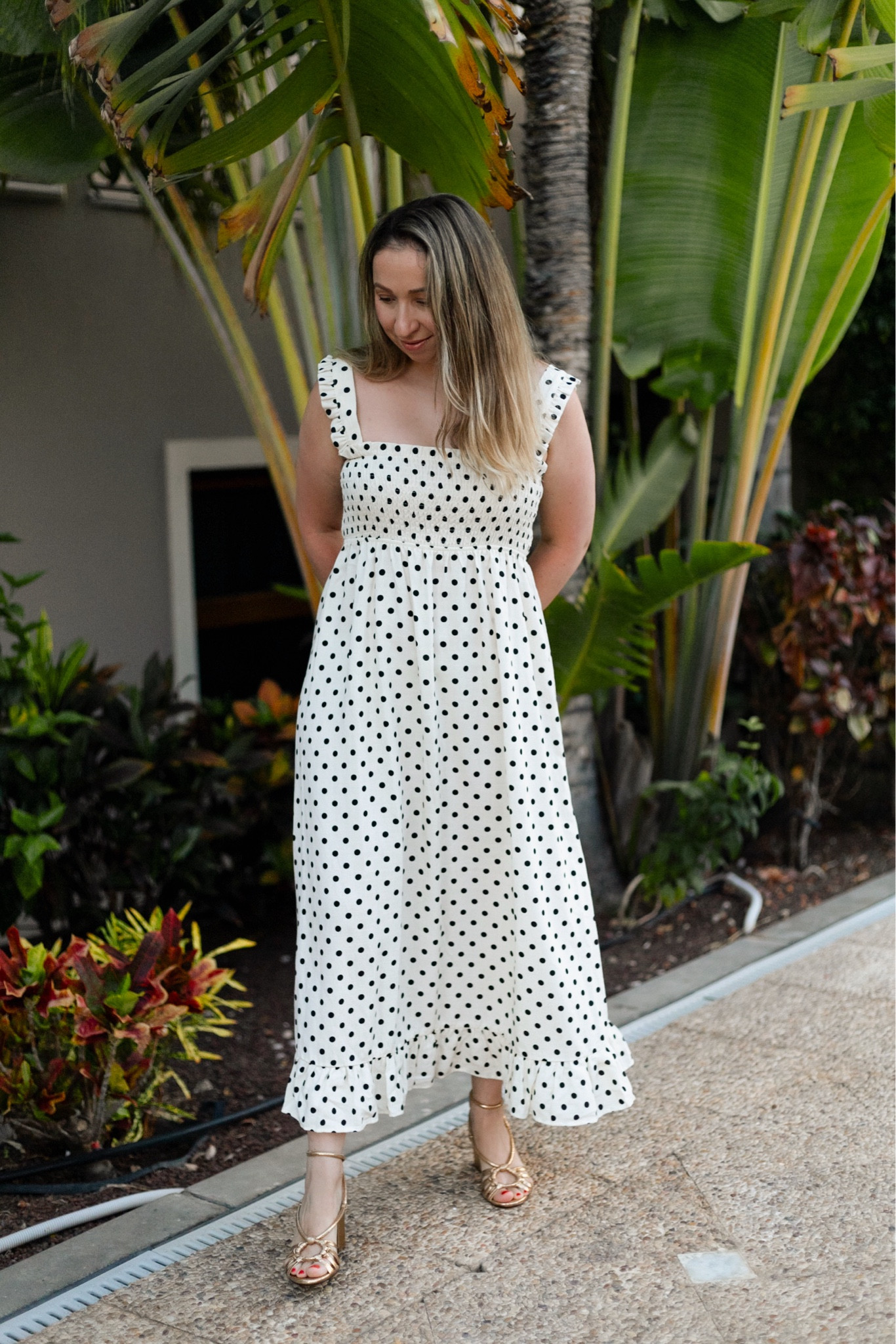 Sézane Gloria gold sandals.  Comfortable heel, true to size. If in between sizes go one up. 

#LTKshoes #LTKireland #LTKwedding