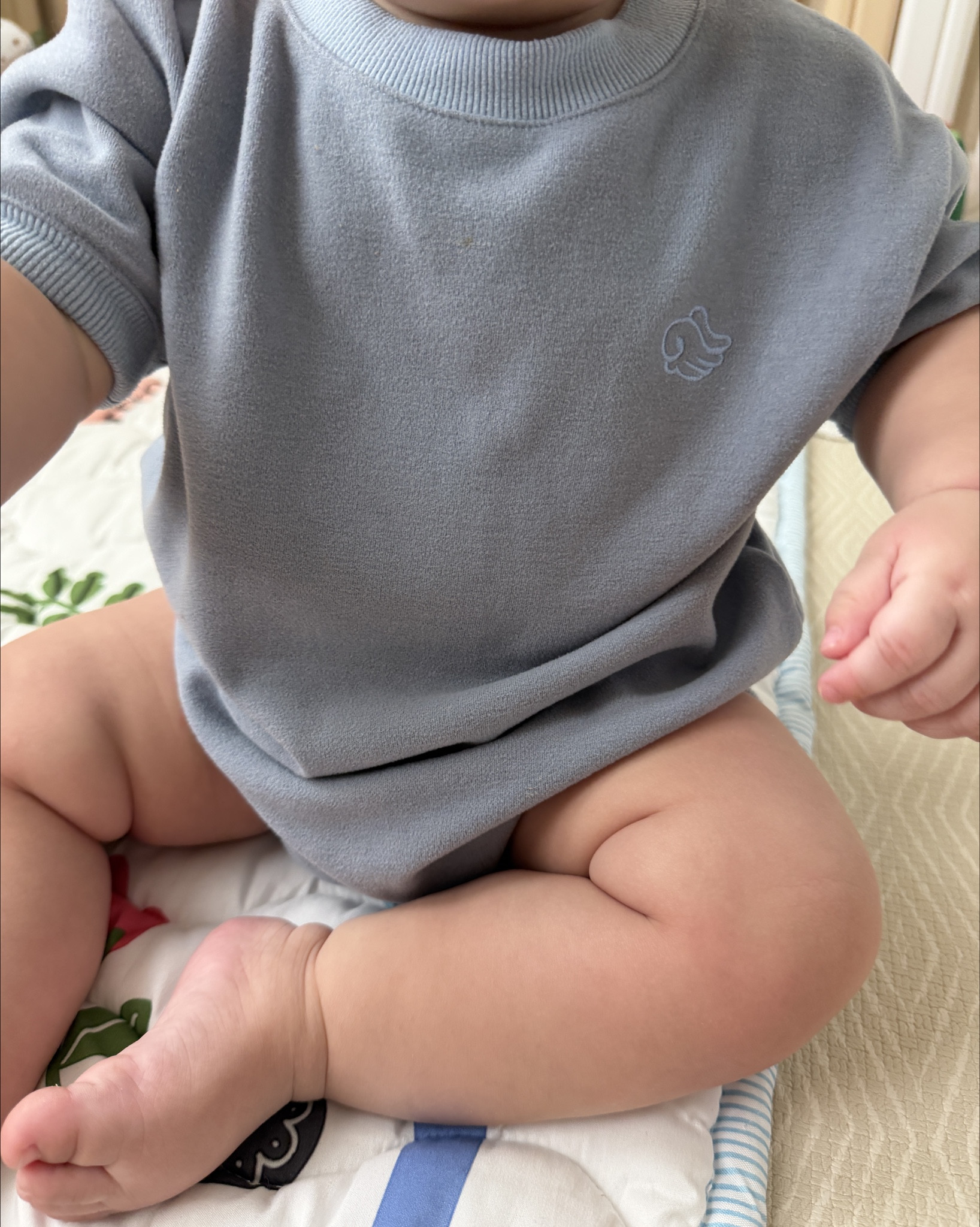 Oversized jersey romper (wearing 6-12 months but other sizes available) Such luxe material 🤍 

#LTKKids #LTKBaby #LTKmomlife