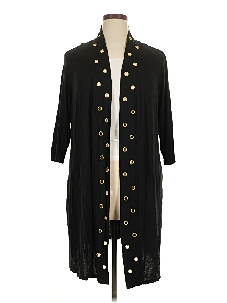 Carmen Carmen Marc Valvo Black Kimono Size 1X - 69% off | ThredUp (US)