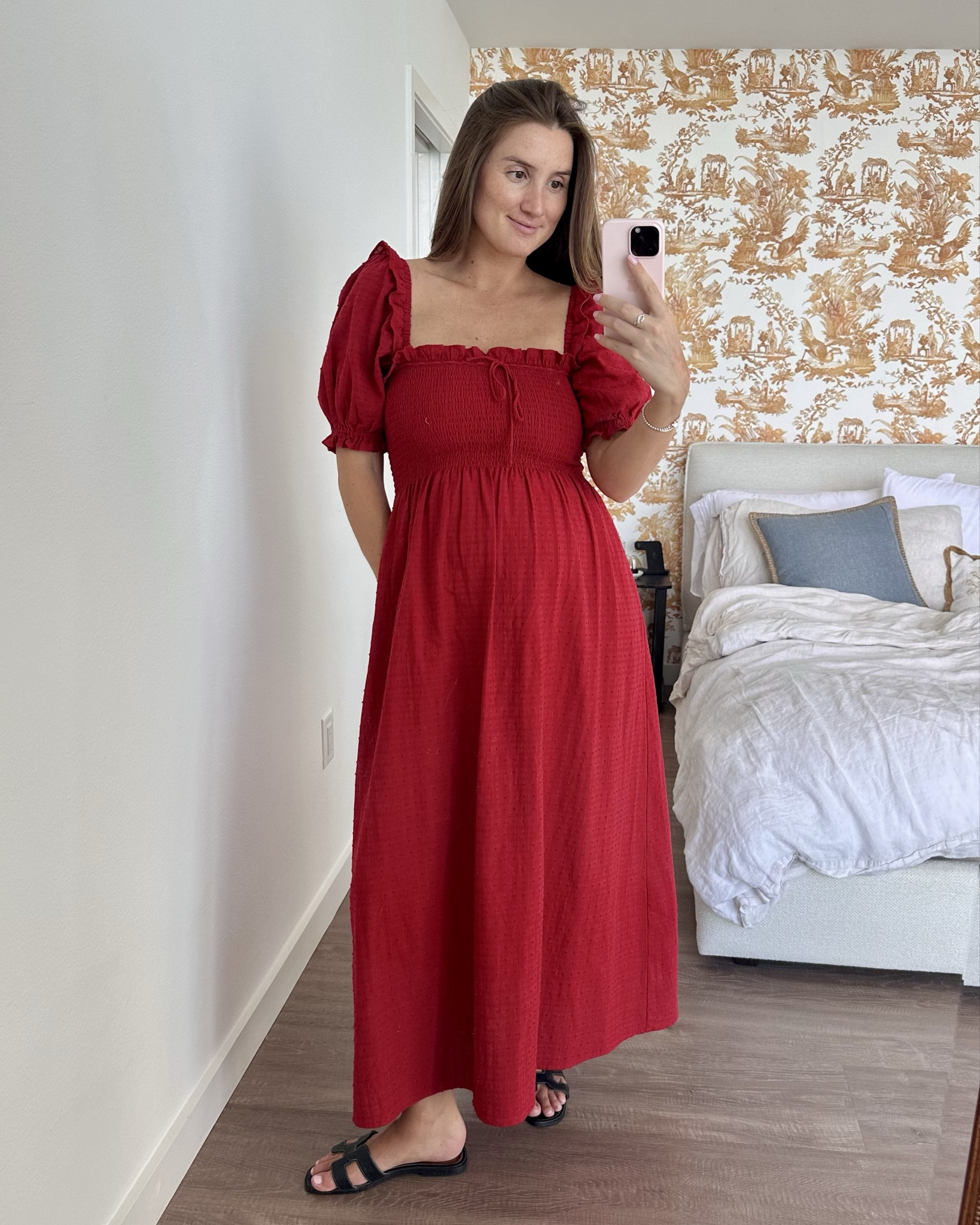 Valentine’s Day dress from Hill House Home!! Wore this before having a bump (this isn’t a maternity dress), and still love wearing it with a bump ❤️❤️

Wearing a size small! If pregnant, I suggest ordering your pre-pregnancy size bc it’s so stretchy.

#LTKBump #LTKBaby #LTKParties