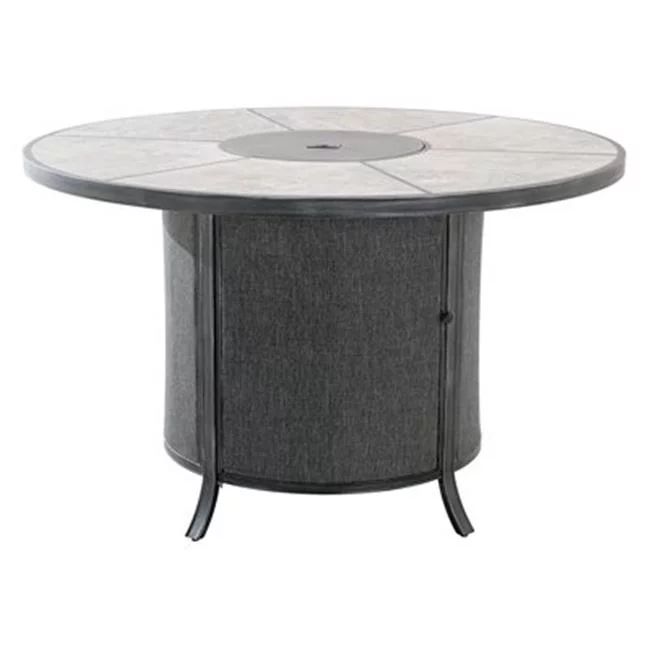 Sunjoy Group 243331 33.46 x 53.94 in. Avellino Round Counter Height Gas Fire Pit Table | Walmart (US)