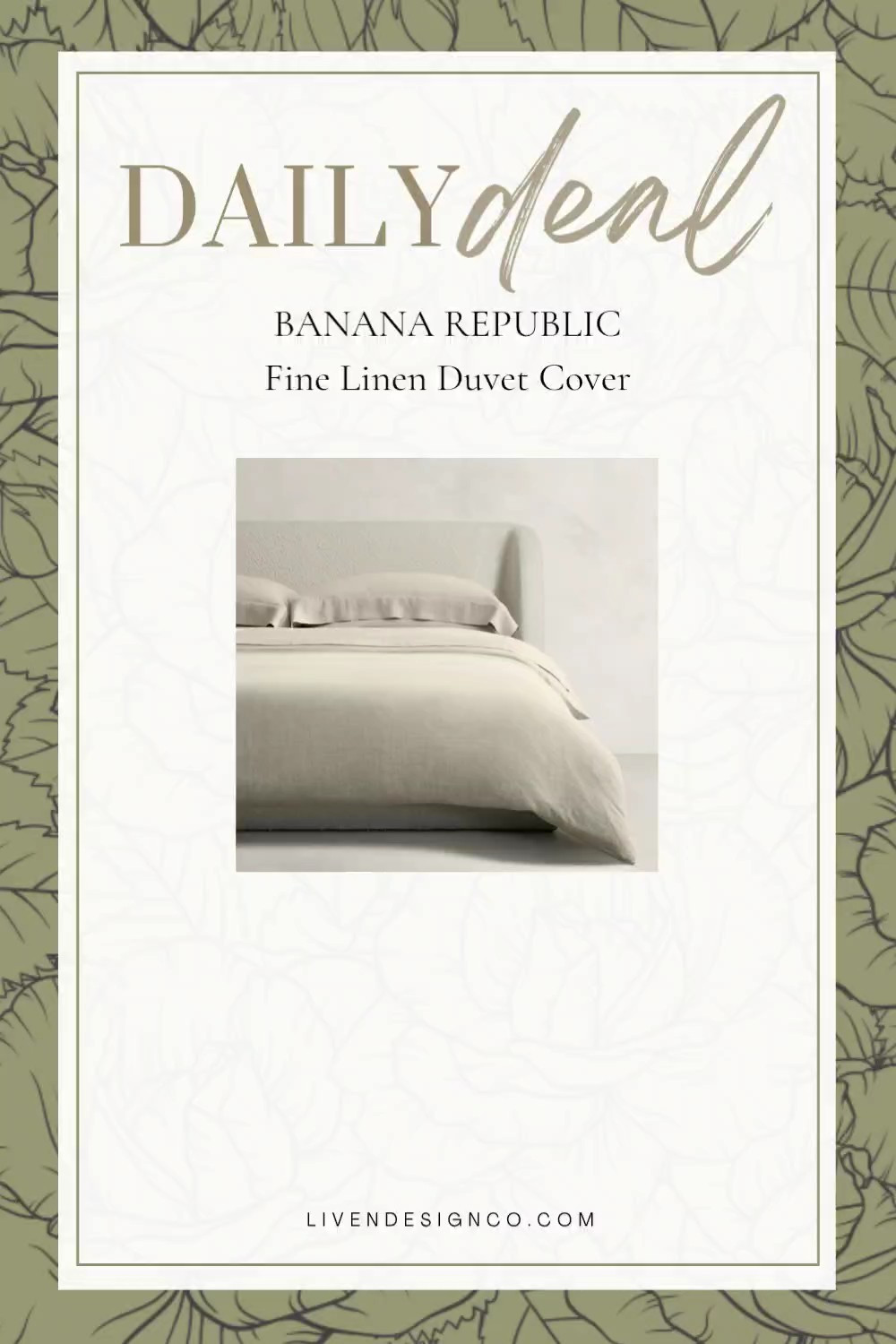 Daily deal. Banana Republic linen duvet cover. Bedding

#LTKSeasonal #LTKHome #LTKSaleAlert