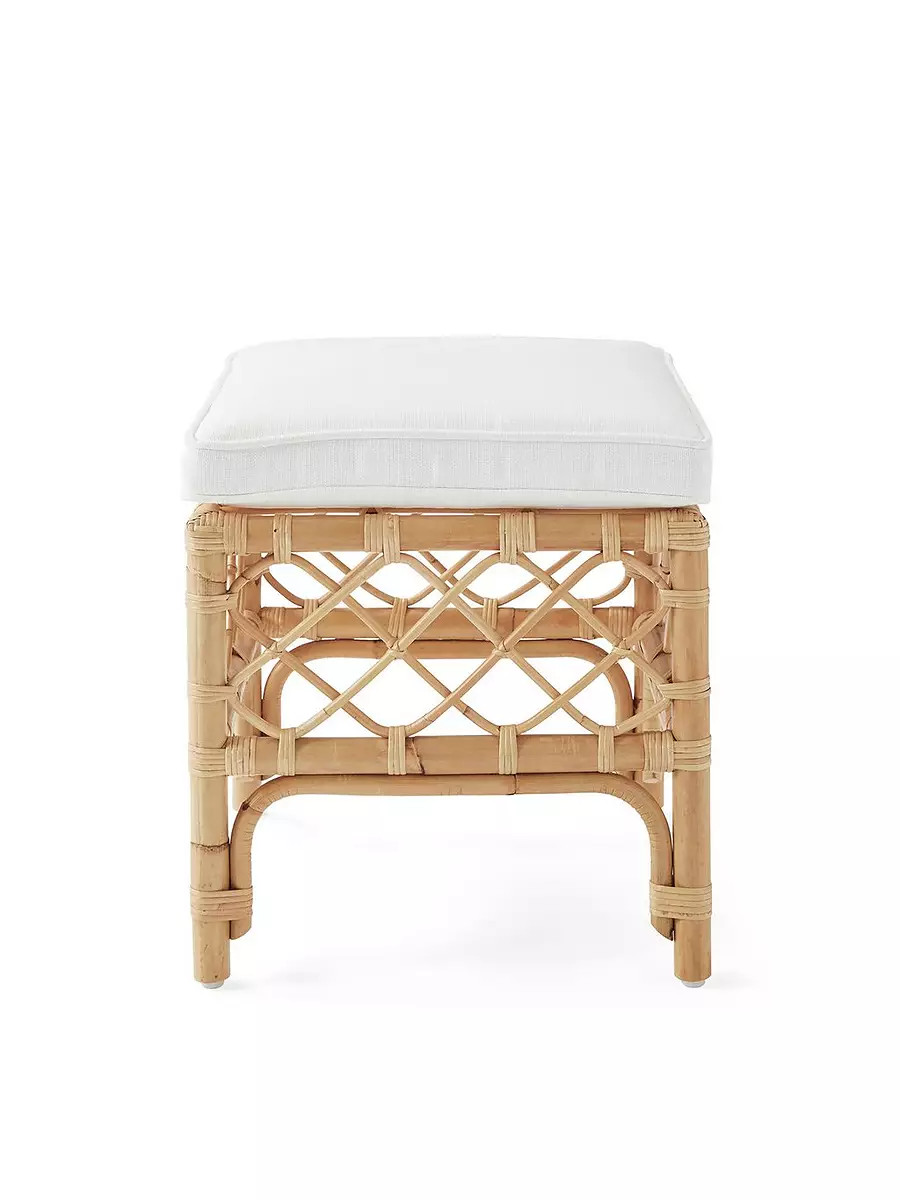 Avalon Rattan Stool | Serena and Lily