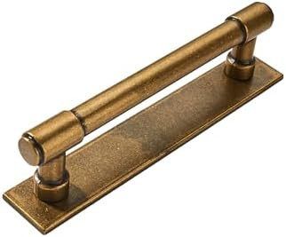 khtumeware 5 Pack 3 Inch(76 mm) Center to Center Antique Brass Cabinet Pull Backplate with Base P... | Amazon (US)