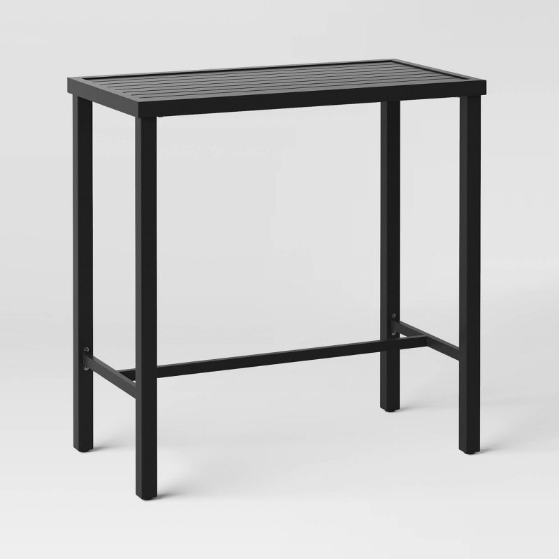 Fairmont Bar Height Rectangle Patio Dining Table - Black - Threshold™ | Target