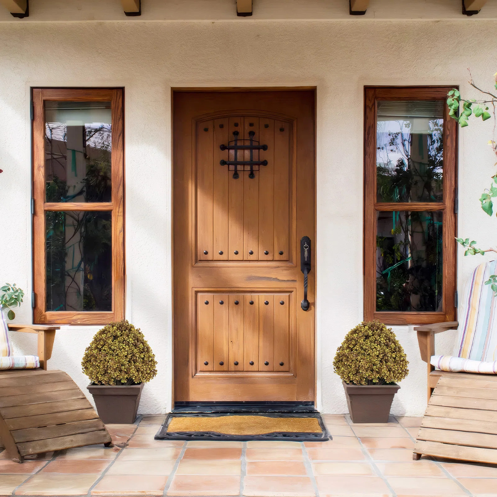 Primrue 24" Artificial Fall Autumn Outdoor Topiary Ball Tree Potted Plants | Wayfair | Wayfair North America