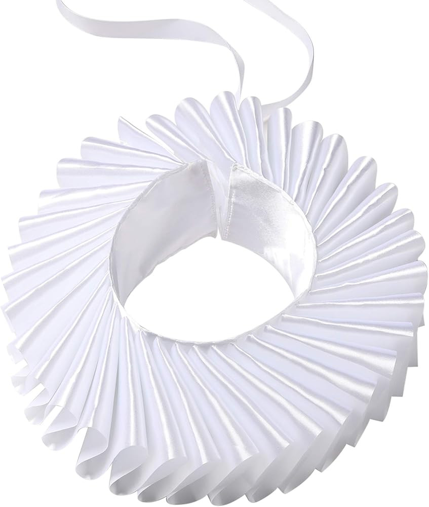 BABEYOND Renaissance Elizabethan Ruffled Neck Collar Clown Choker Wrap Scarf | Amazon (US)