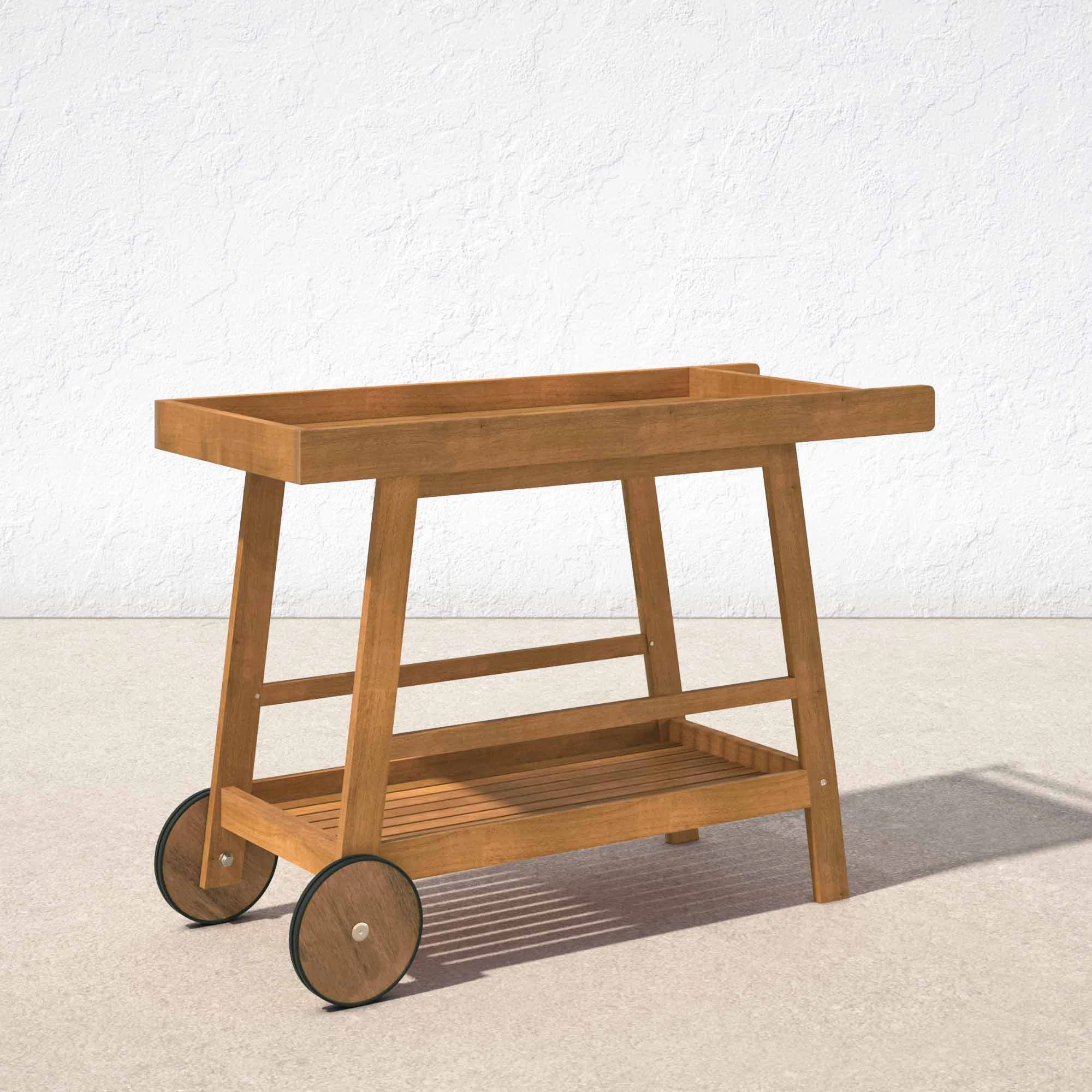 Terrace Solid Wood Bar Cart | Wayfair North America